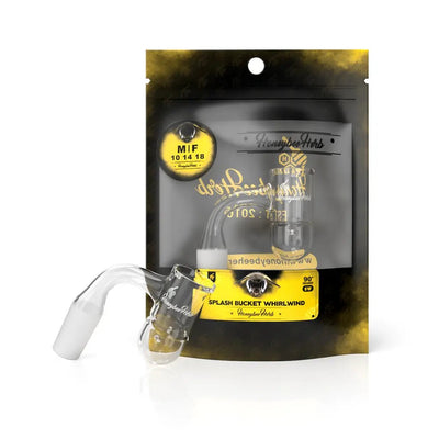 Black Line Splash Bucket Banger 14mm, 90° - Honeybee Herb