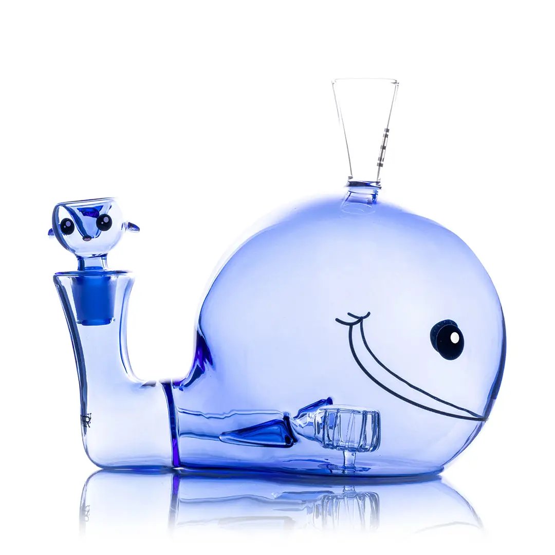 Hemper XL Blue Whale Glass Bong