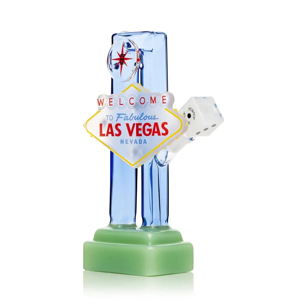 Hemper Las Vegas Sign Glass Bong