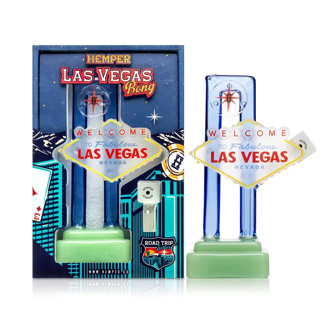 Hemper Las Vegas Sign Glass Bong