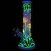 420 Leafy Shroom Glow Beaker Bong - 9.5"