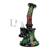 420 Neon Leaf Dab Rig - Vibrant Smoking Experience