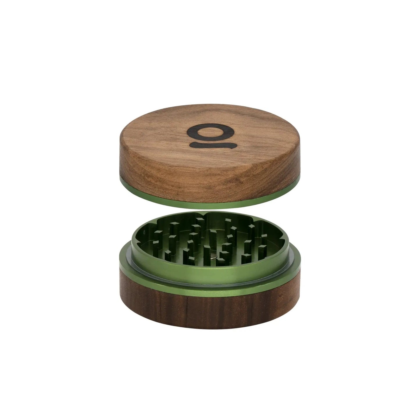 Ongrok Walnut Herb Grinder - 2-Piece for Efficient Grinding