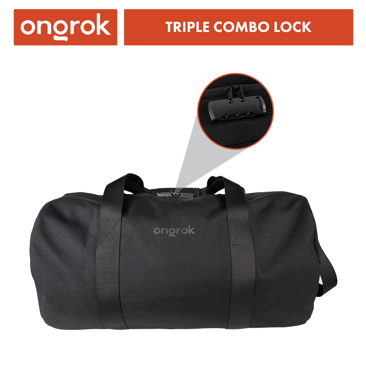 Ongrok Smell-Proof Duffle Bag for Travel and Storage
