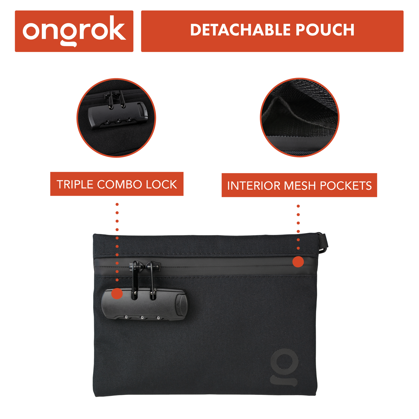 Ongrok Smell-Proof Duffle Bag for Travel and Storage