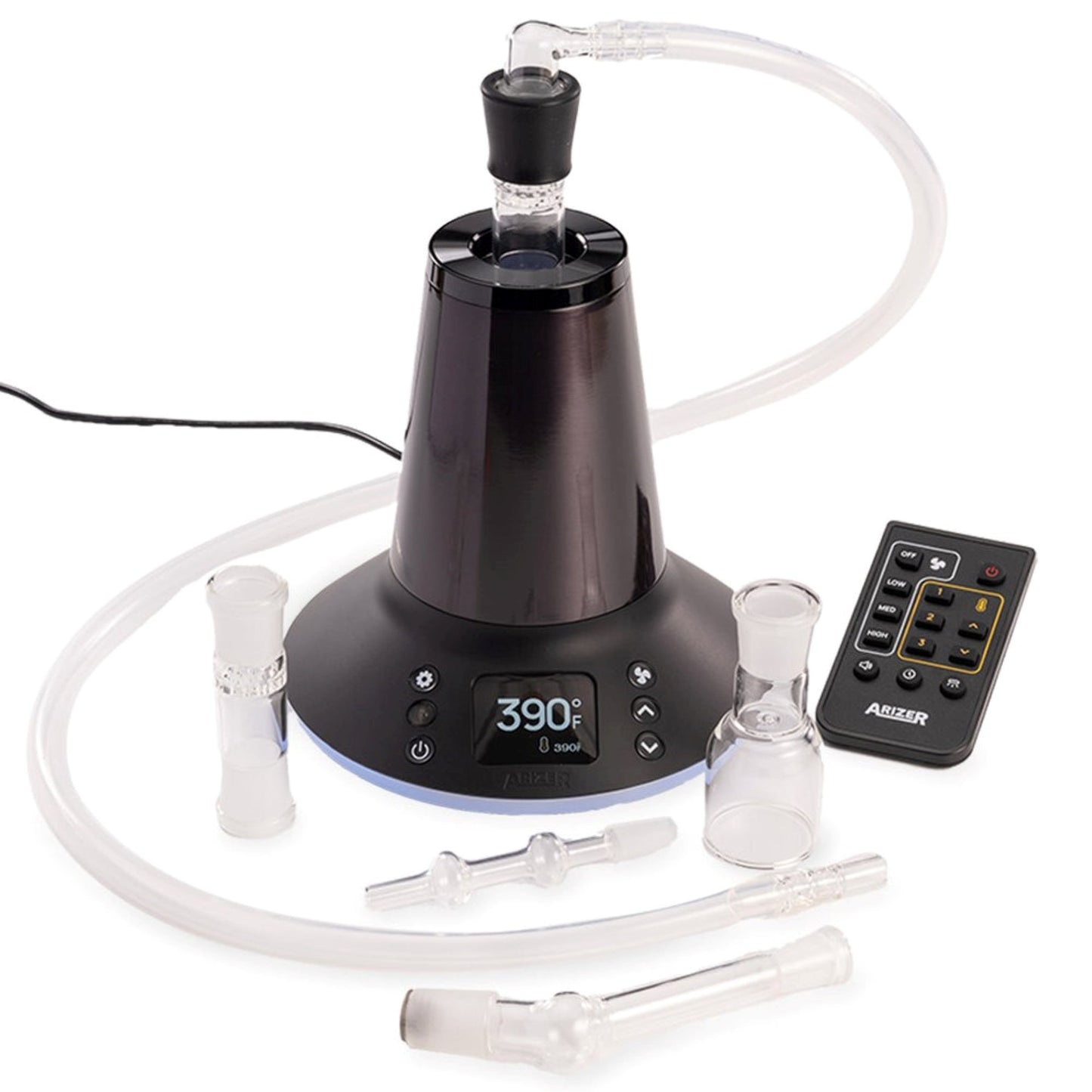 a picture of a blender with a remote control