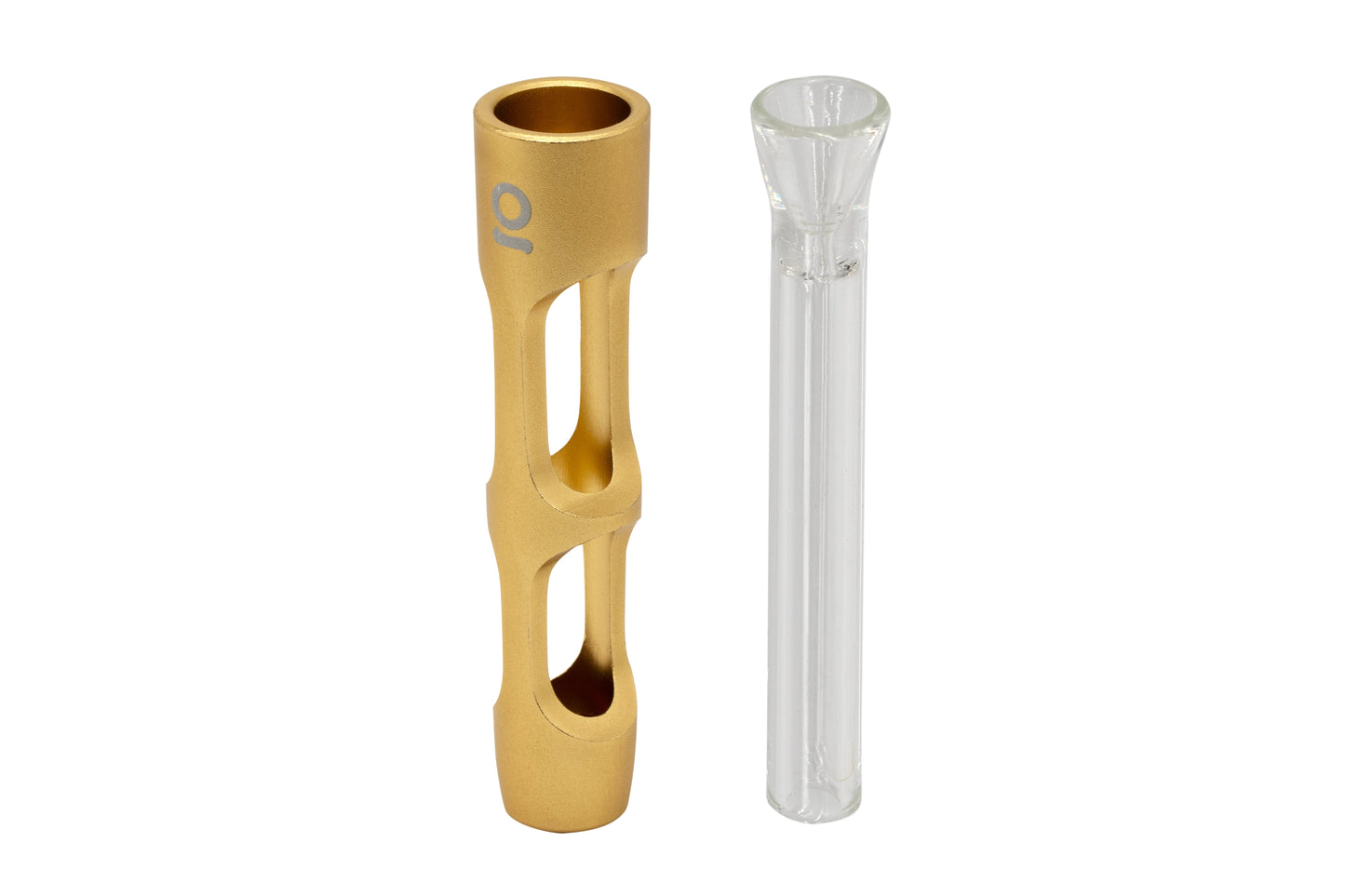 Ongrok Aluminum Glass Chillum Pipe for Convenient Smoking