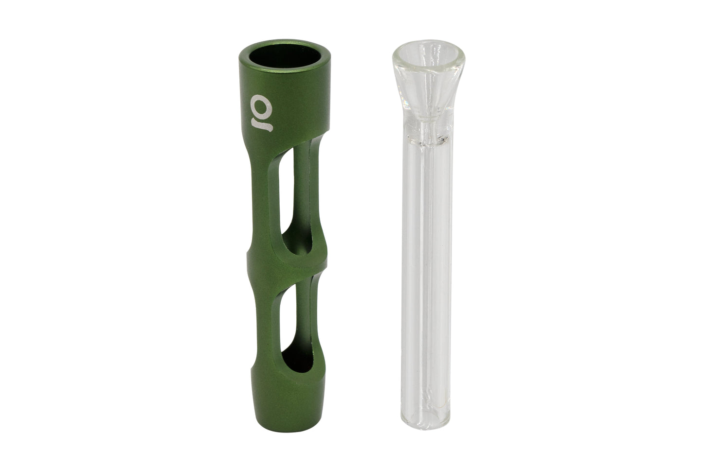 Ongrok Aluminum Glass Chillum Pipe for Convenient Smoking