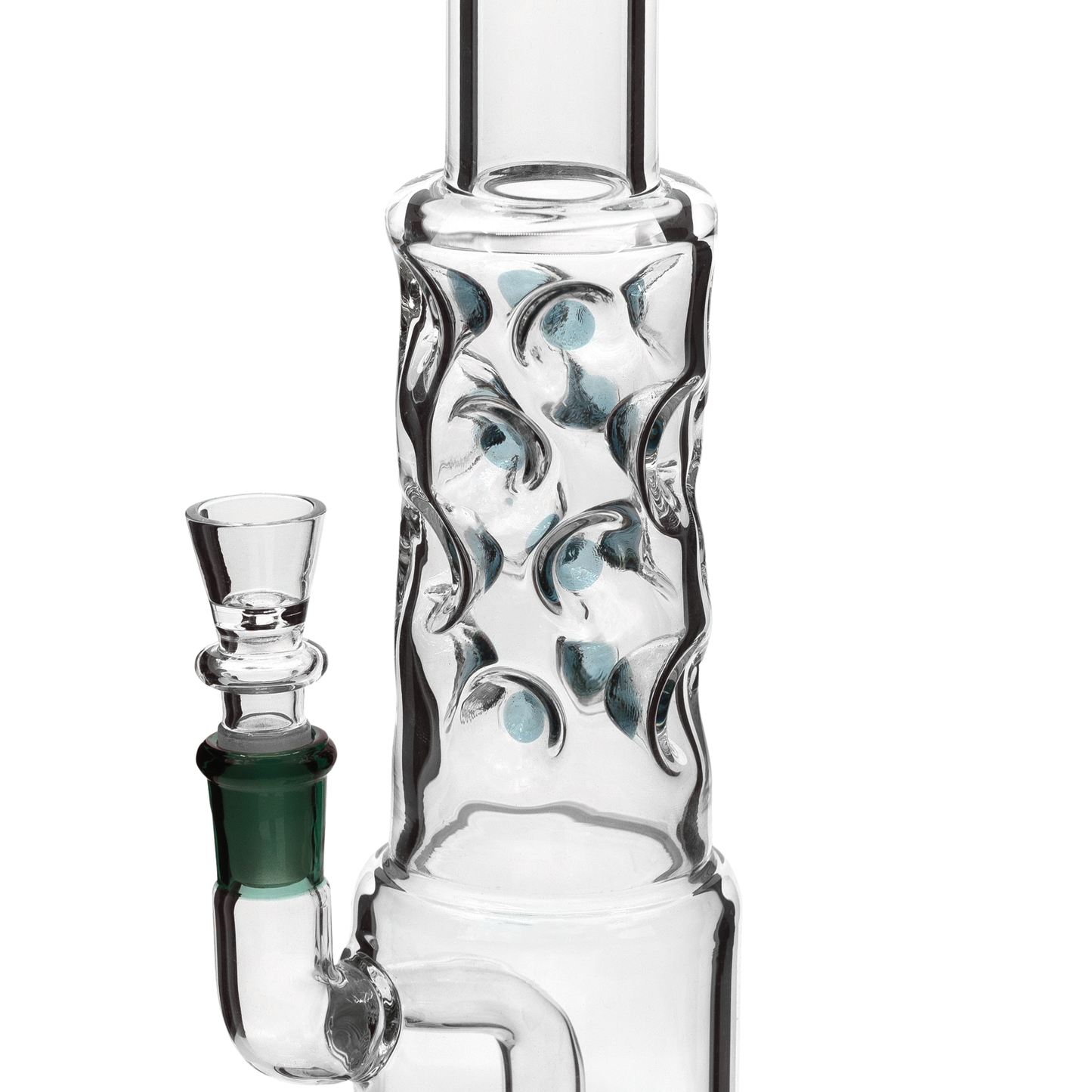 Straight Neck Bubble Bong 12"