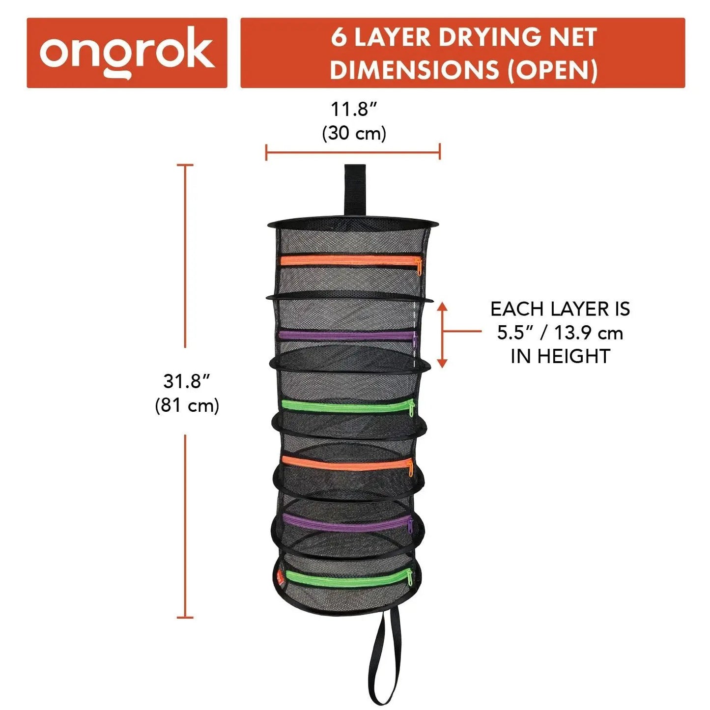 Ongrok Mesh Drying Net for Food and Herbs
