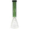 EG Glass Square Beaker Bong Green