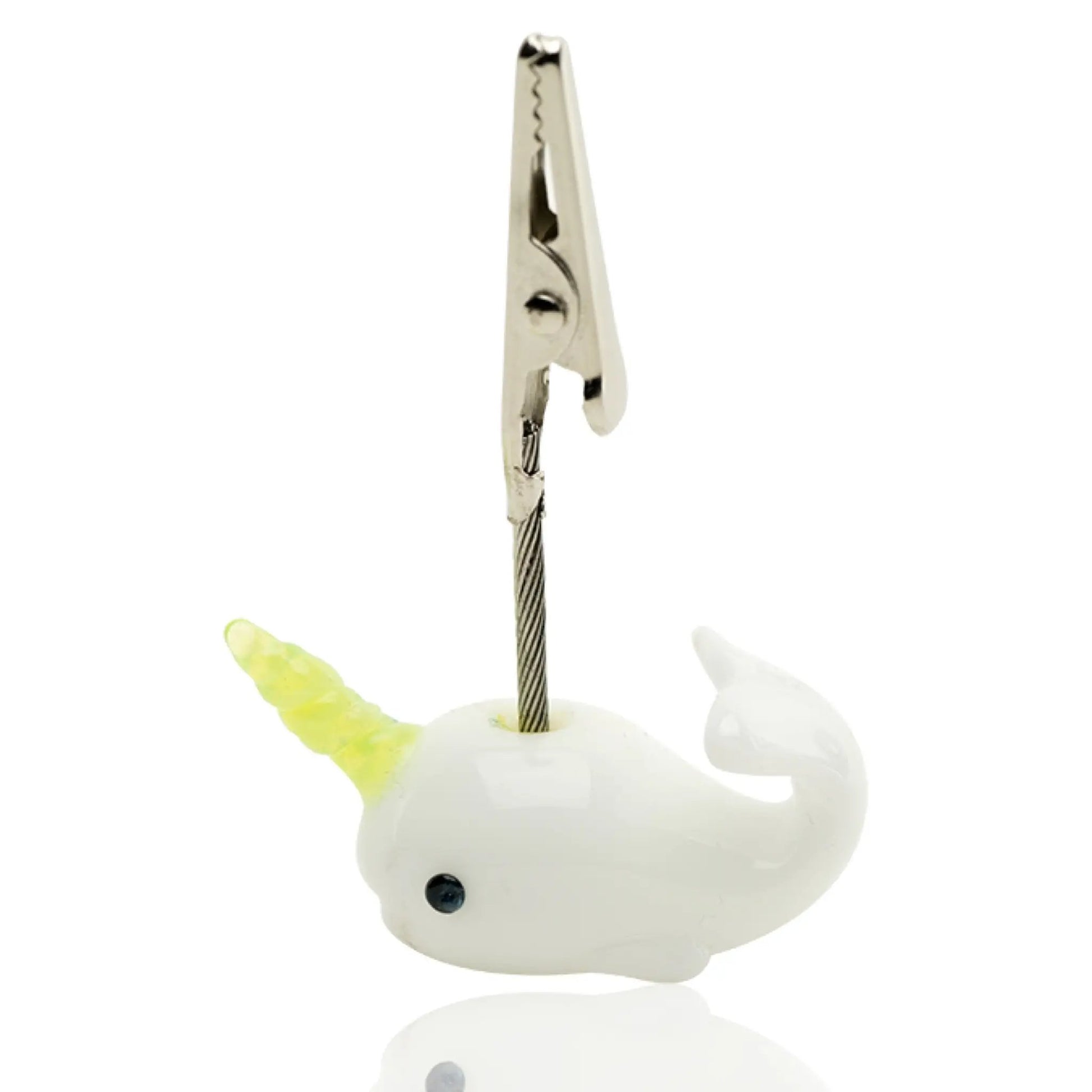 Empire Glassworks Cozmic Narwhal Roach Clip 🐳