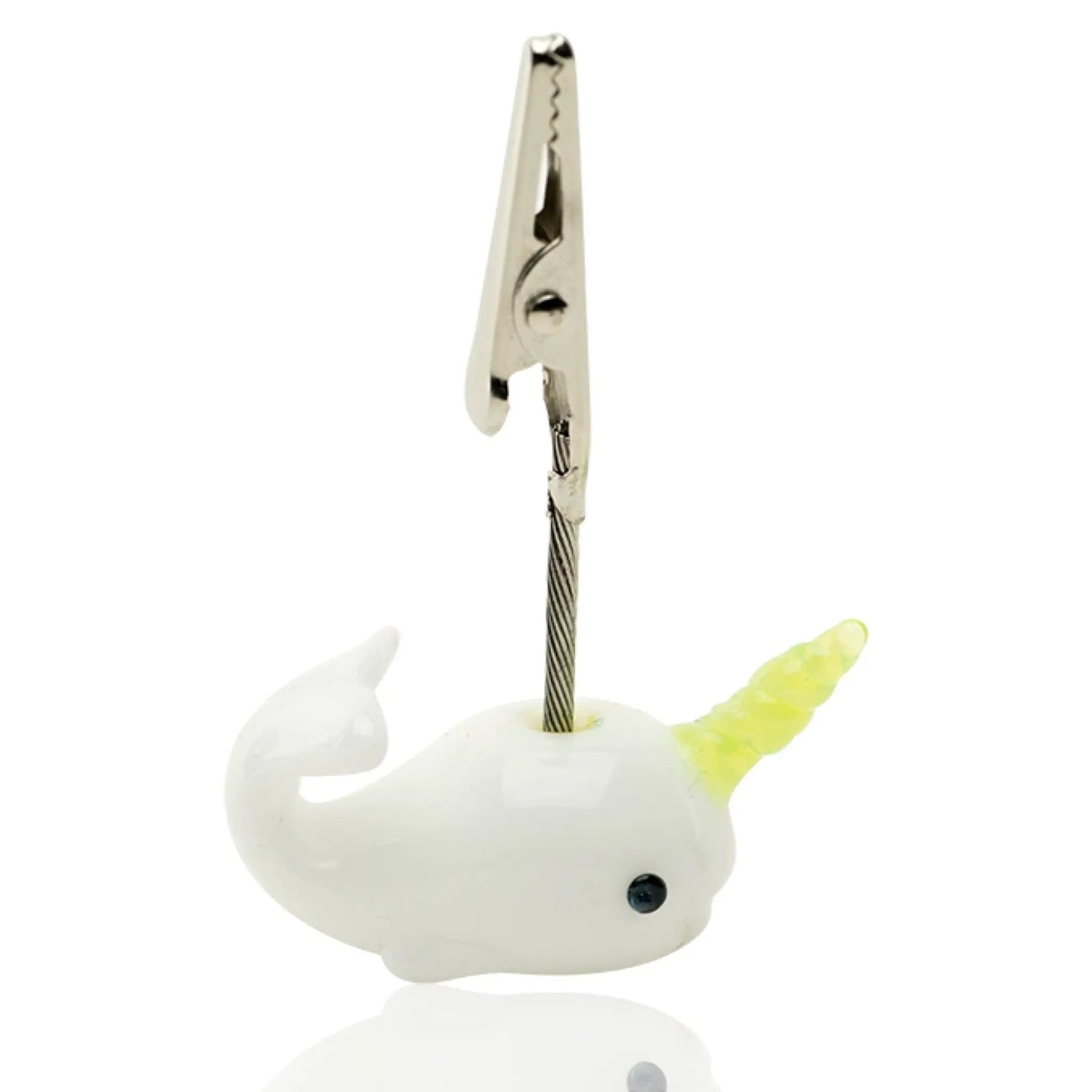 Empire Glassworks Cozmic Narwhal Roach Clip 🐳