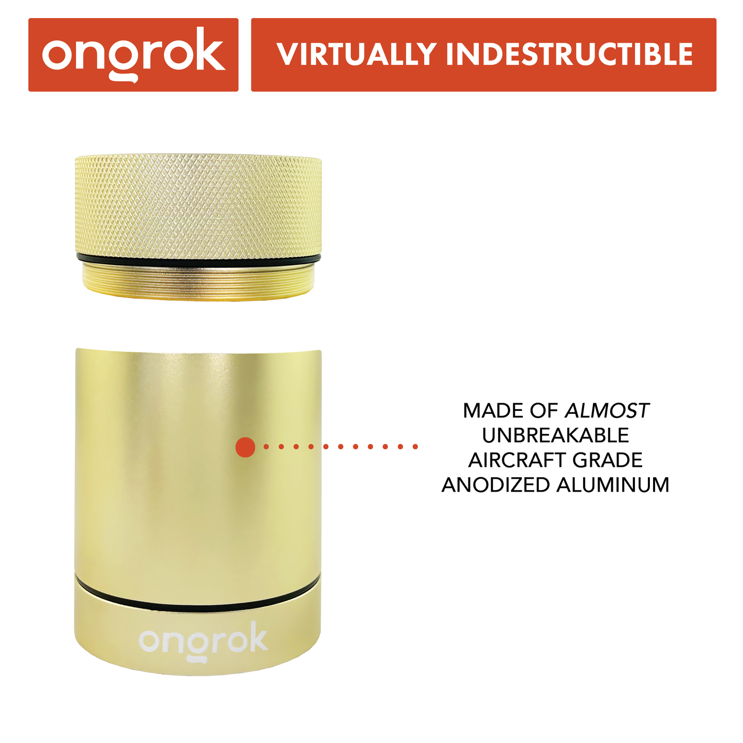 Ongrok Aluminum Storage Jar for Freshness and Safety