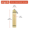 Ongrok Aluminum Storage Keychain - Ideal for Odor Control