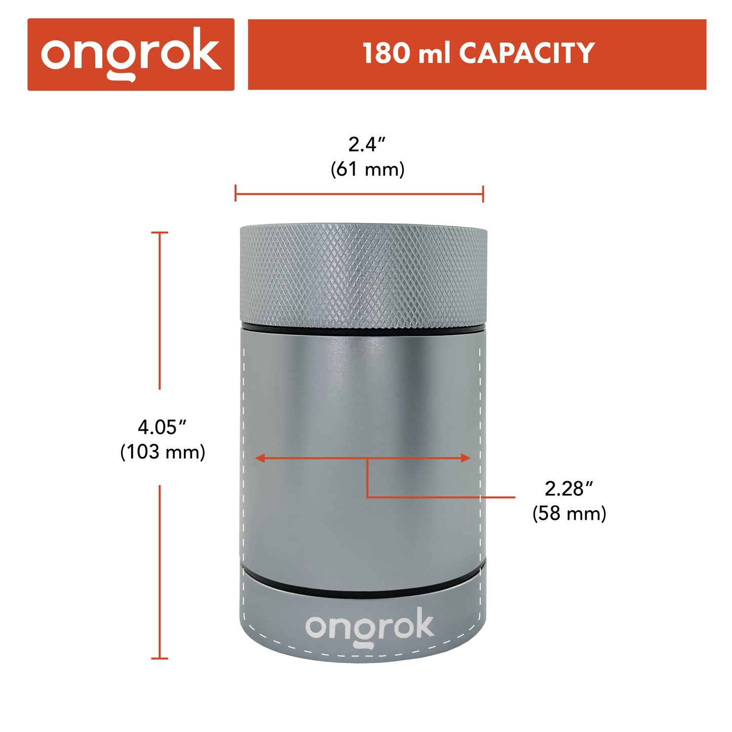 Ongrok Aluminum Storage Jar for Freshness and Safety