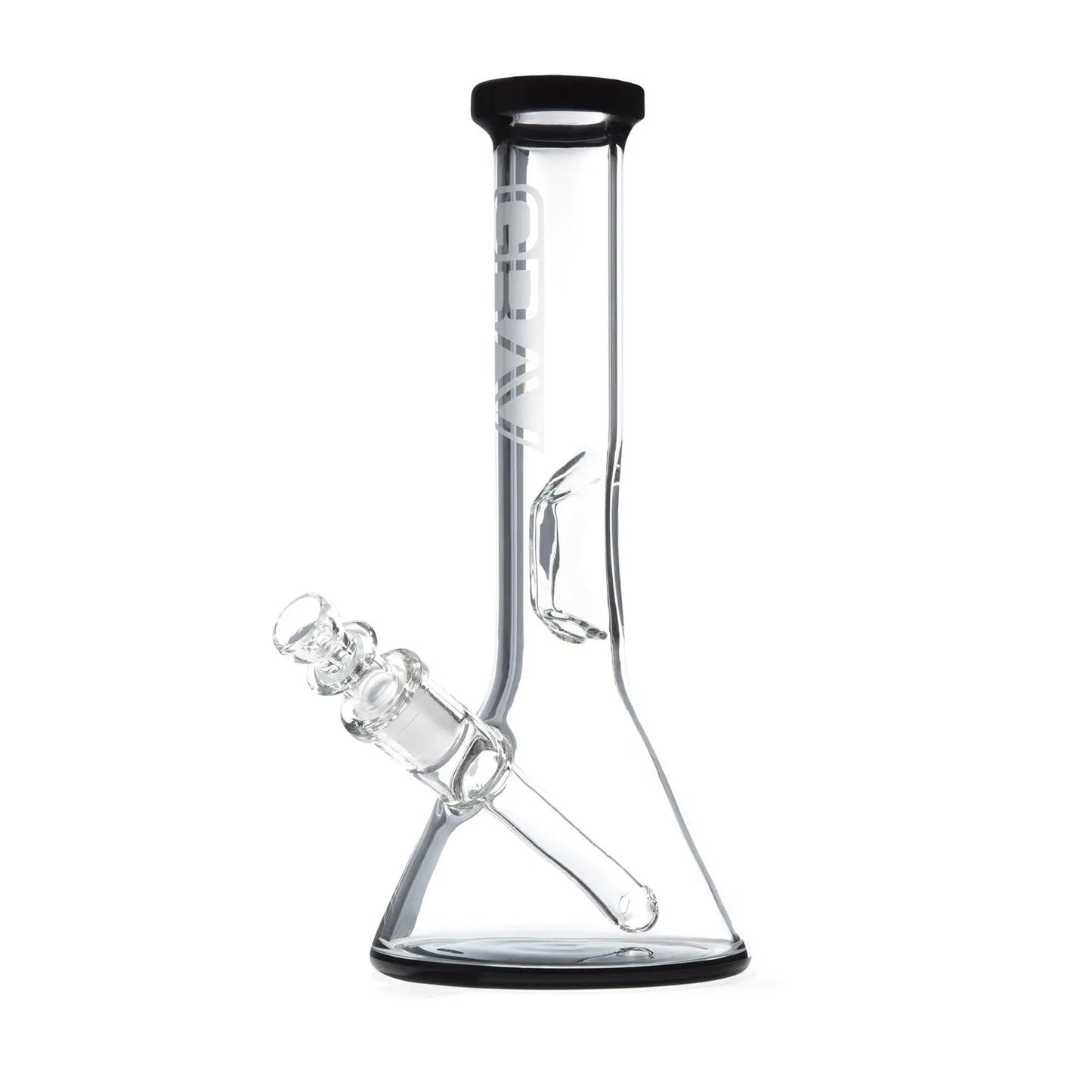 Grav® 8” Beaker Base Water Pipe - Black
