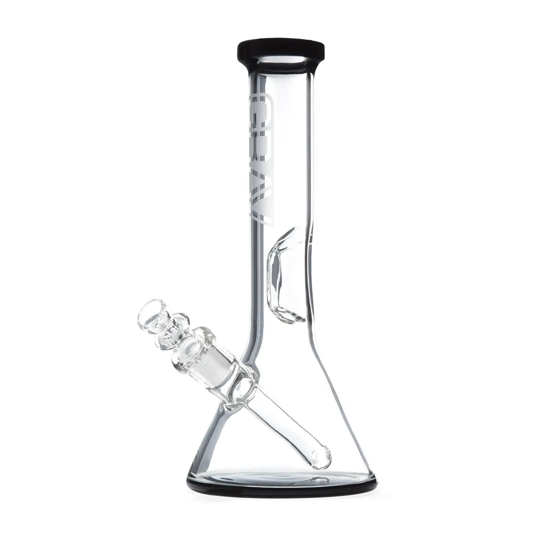 Grav® 8” Beaker Base Water Pipe - Black