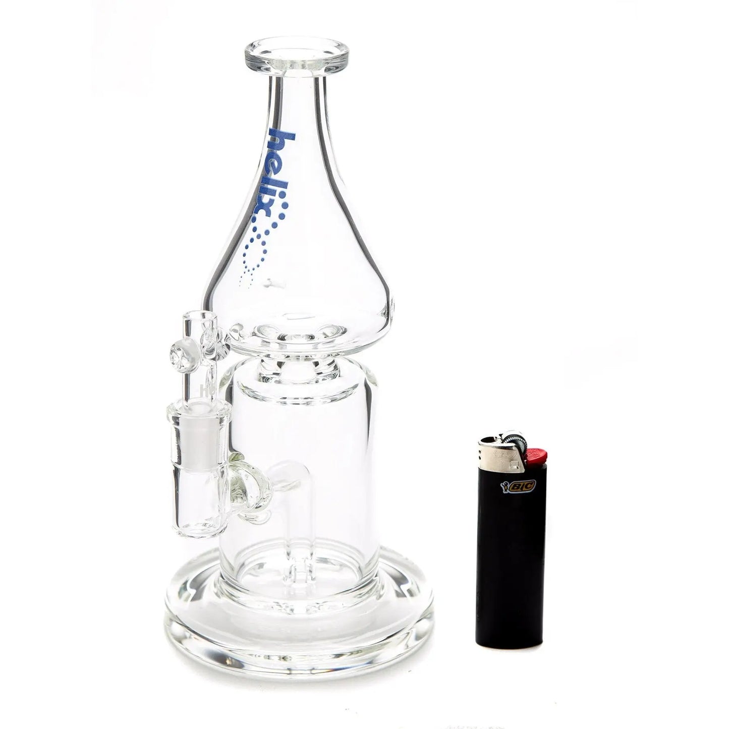 Grav® 9” Helix Flare Base Bong w. Fixed Downstem