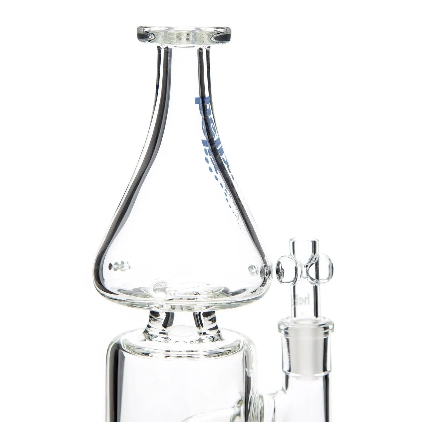 Grav® 9” Helix Flare Base Bong w. Fixed Downstem