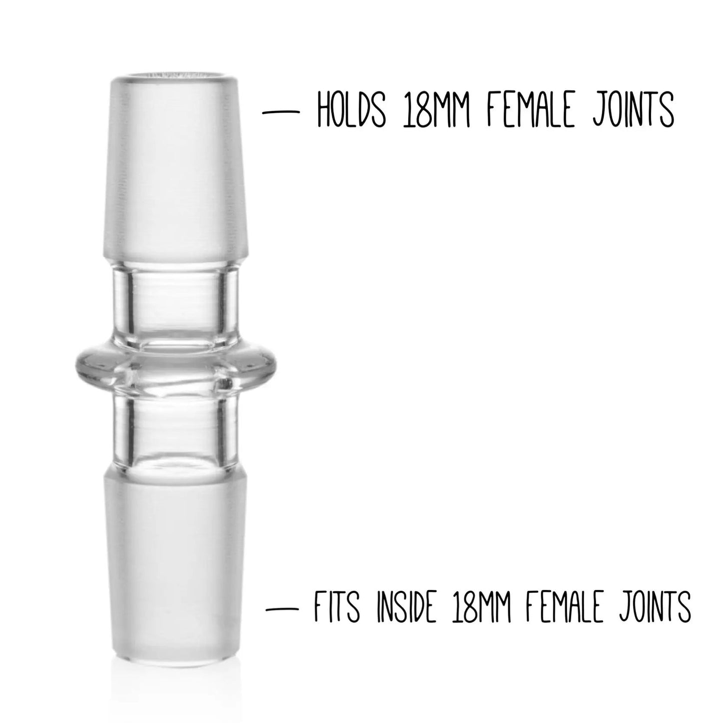 Grav® Gender Adapter - Converts 18mm Female to 18mm Male