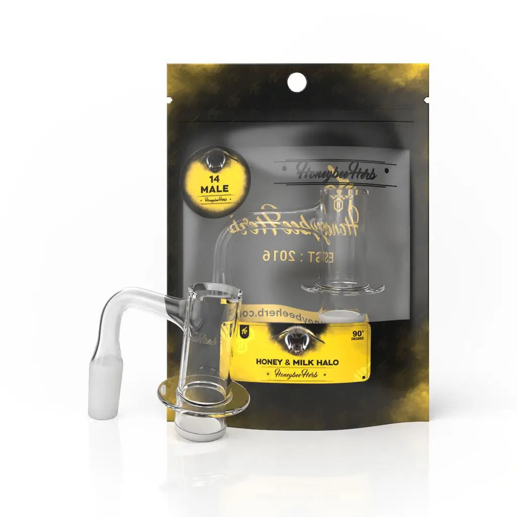Honeybee Herb Black Line Quartz Banger