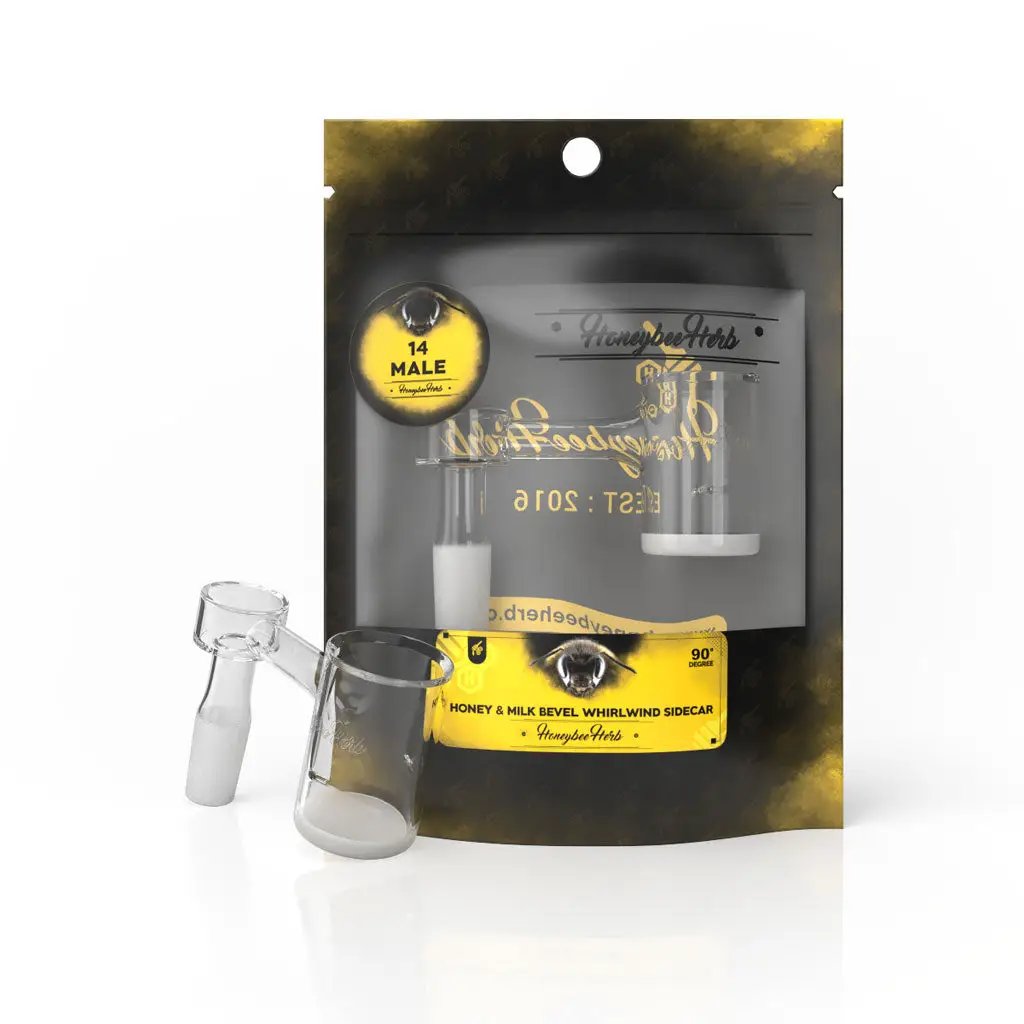 Honeybee Herb Black Line Quartz Banger