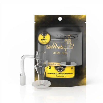 Honeybee Herb Black Line Quartz Banger