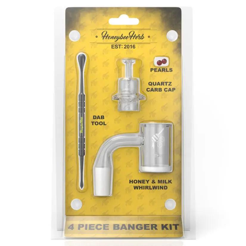 4-Piece Banger Kit for Dabbing (14mm, 90°)