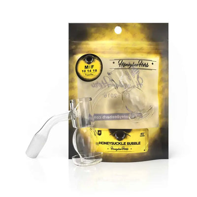 Honeysuckle Bubble Quartz Banger - 10/14mm, 45°