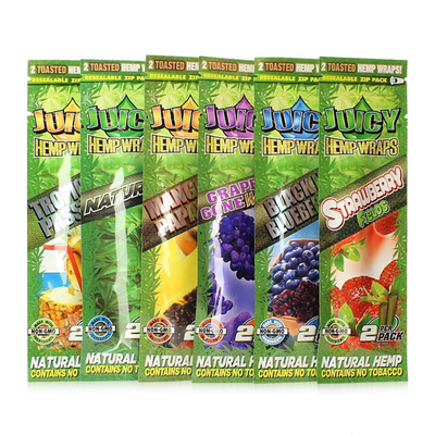 Juicy Jay's Natural Hemp Flavored Blunt Wraps (2-Pack) 