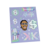 Khalifa x Stündenglass Gravity Pipe - Violet Sky / Mints Sticker Sheet