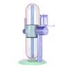 Khalifa x Stündenglass Gravity Pipe - Violet Sky / Mints Side