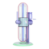 Khalifa x Stündenglass Gravity Pipe - Violet Sky / Mints Side 2