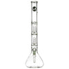 LA Pipes 20” 5mm Thick Double Showerhead Perc Beaker Bong