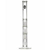 LA Pipes 20” 5mm Thick Double Showerhead Straight Tube Bong