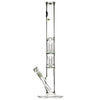 LA Pipes 20” 5mm Thick Double Showerhead Straight Tube Bong
