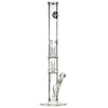 LA Pipes 20” 5mm Thick Double Showerhead Straight Tube Bong