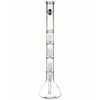 LA Pipes 24” 5mm Thick Triple Showerhead Perc Beaker Bong