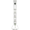 LA Pipes 24” 5mm Thick Triple Showerhead Perc Beaker Bong