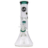 LA Pipes 11” Color Accented Showerhead Perc Beaker Bong