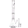 LA Pipes 14” Double Showerhead Perc Beaker Bong