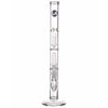 LA Pipes 14” Double Showerhead Perc Straight Tube Bong