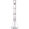 LA Pipes 14” Double Showerhead Perc Beaker Bong