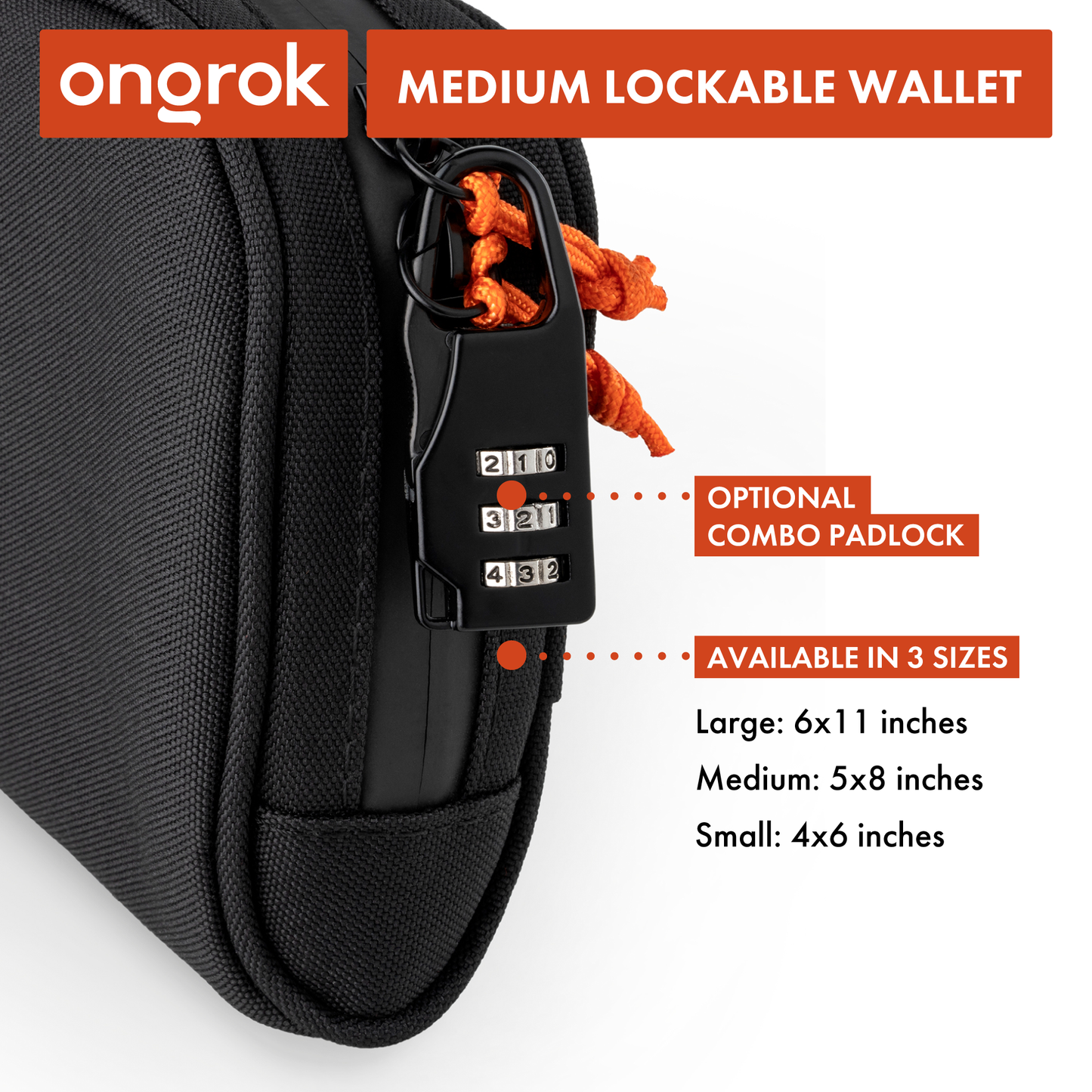 Ongrok Odor-Absorbing Carbon-lined Wallets with Lock