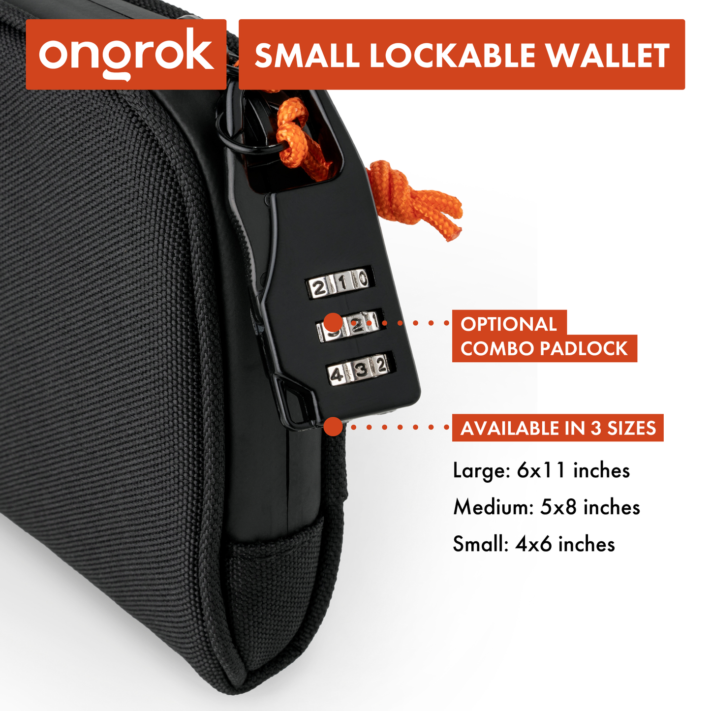 Ongrok Odor-Absorbing Carbon-lined Wallets with Lock