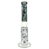 Prism Pipes 15” Skull Honeycomb Perc Straight Tube Bong