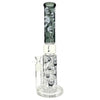 Prism Pipes 15” Skull Honeycomb Perc Straight Tube Bong