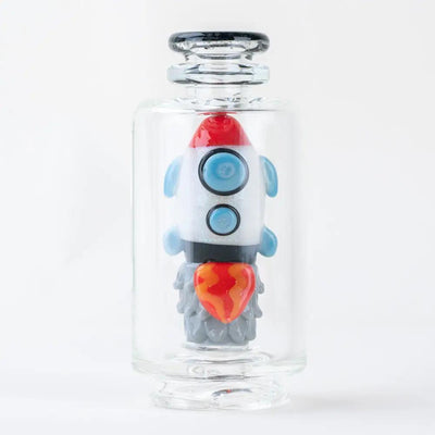 Puffco Peak Glass Rocket Ship Attachment Front