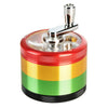 Pulsar Crank Top 2.5" 4-Piece Grinder Rasta